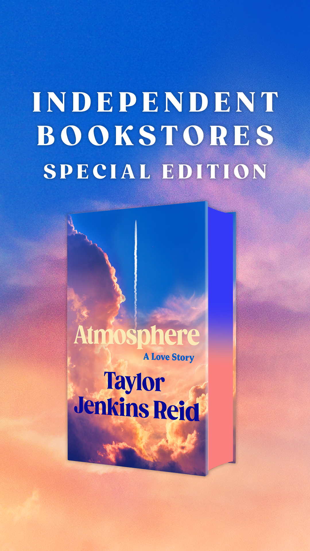 Atmosphere by Taylor Jenkins Reid (hardback pre order indie edition)