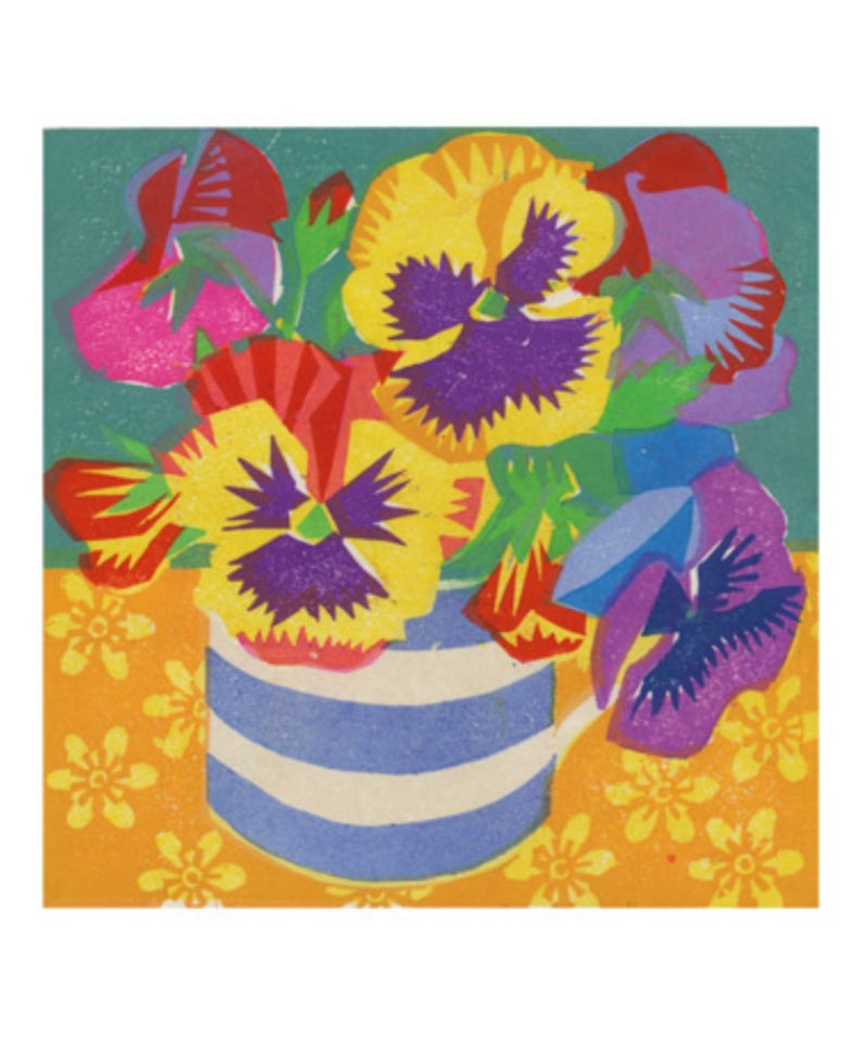 Card - Pansies by Matt Underwood