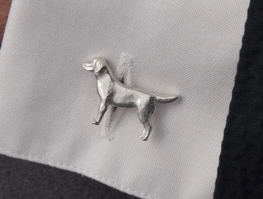 Pewter Cufflinks by Lancaster & Gibbings (Dog)