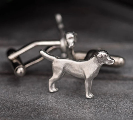 Pewter Cufflinks by Lancaster & Gibbings (Dog)