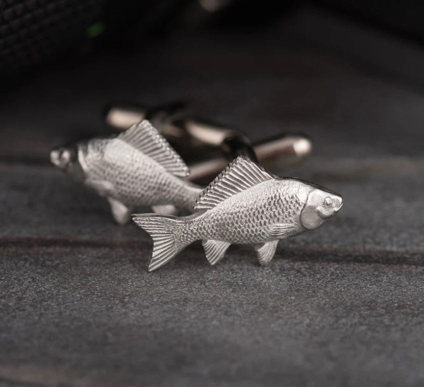 Pewter Cufflinks by Lancaster & Gibbings (Fish)