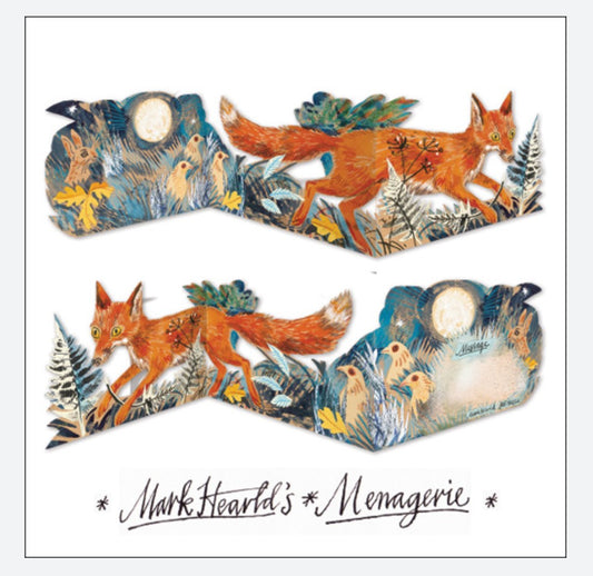 Card - Fox - Die cut card by Mark Hearld